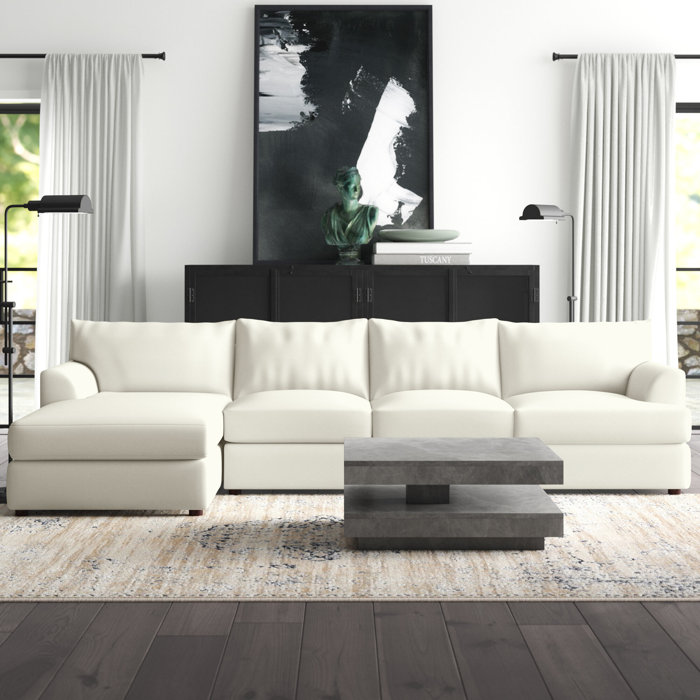 Klaussner Furniture 115" Wide Sofa & Chaise & Reviews Wayfair